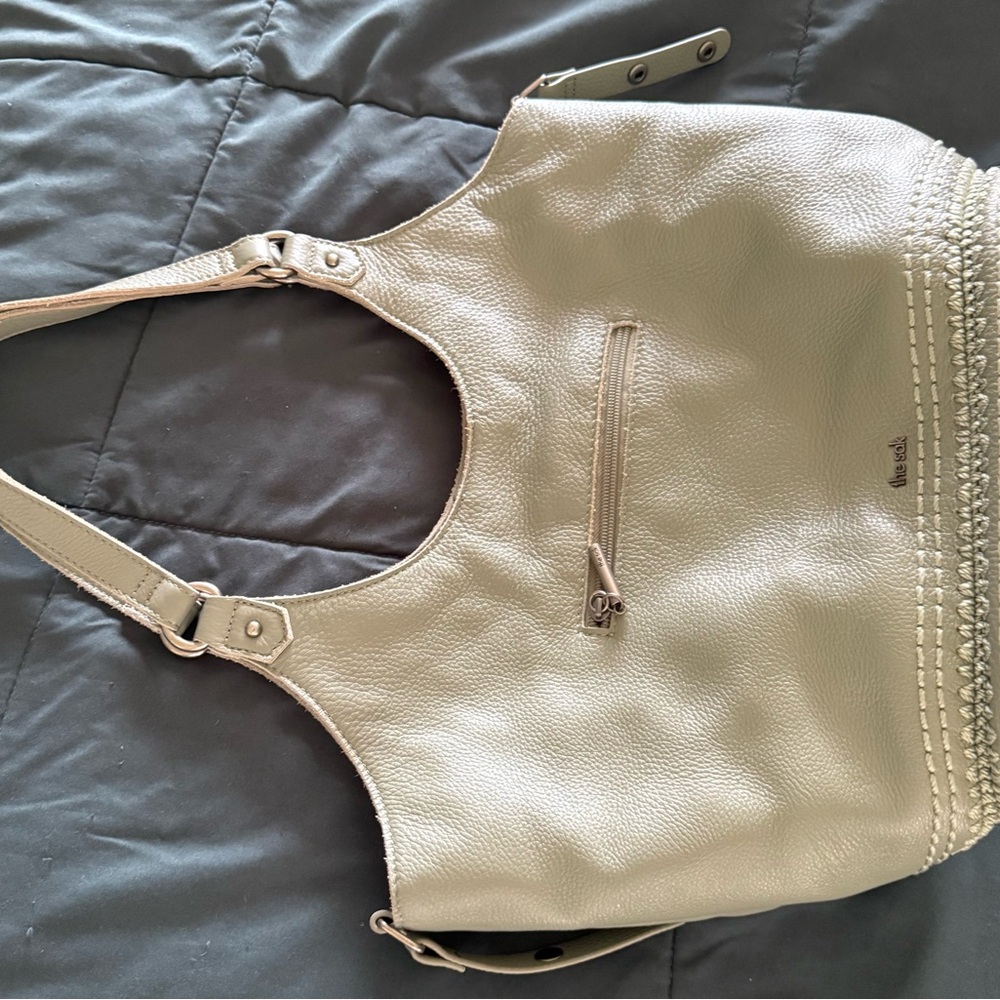 The Sak sage green shoulder tote